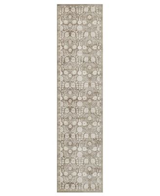 Florence Washable Non-Slip Printed Chenille Runner Rug, 96" x 24"