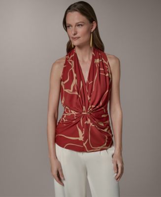 Donna Karan New York Women's V-Neck Top - Macy's