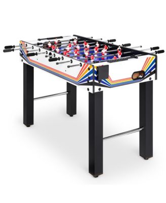 48in Competition Sized Foosball Table for Home, Game Room w/ 2 Balls, 2 Cup Holders