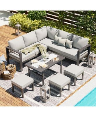 Aluminum Patio Furniture Set with Table and Chair