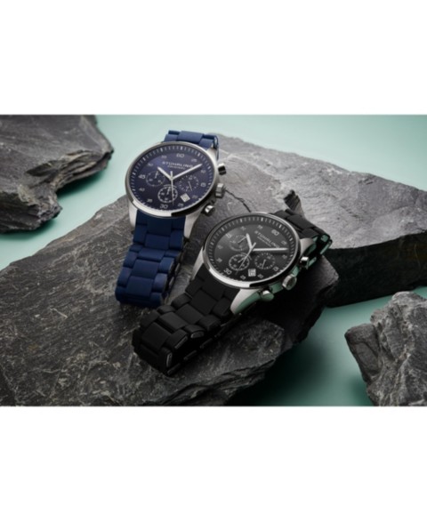 Мужские часы-хронограф Stuhrling Velocity 4076 кварцевые 43мм