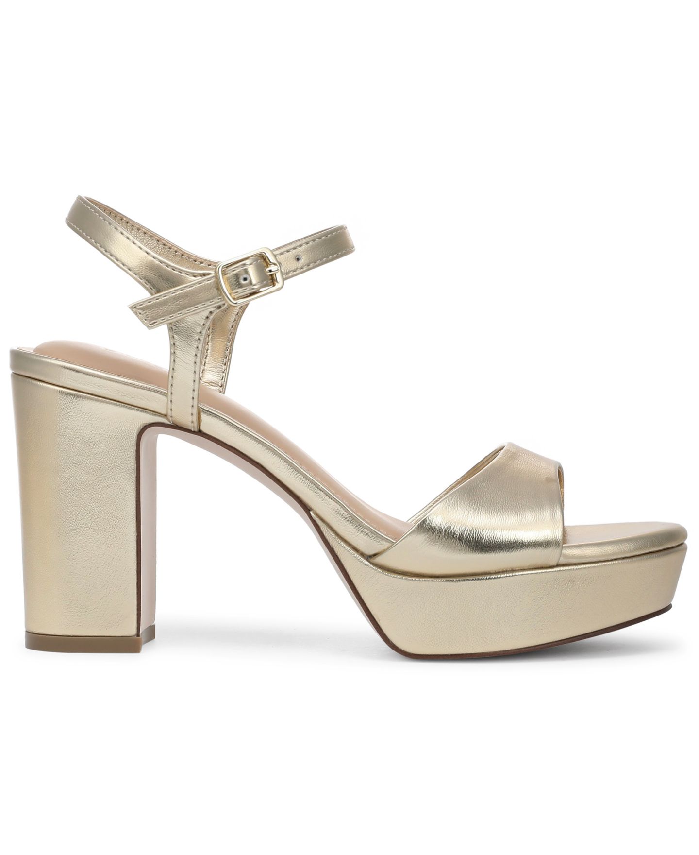 Женские сандалии On 34th Suzannahh Platform Dress Sandals, цвет: Светлый золотой металлик — фото 2