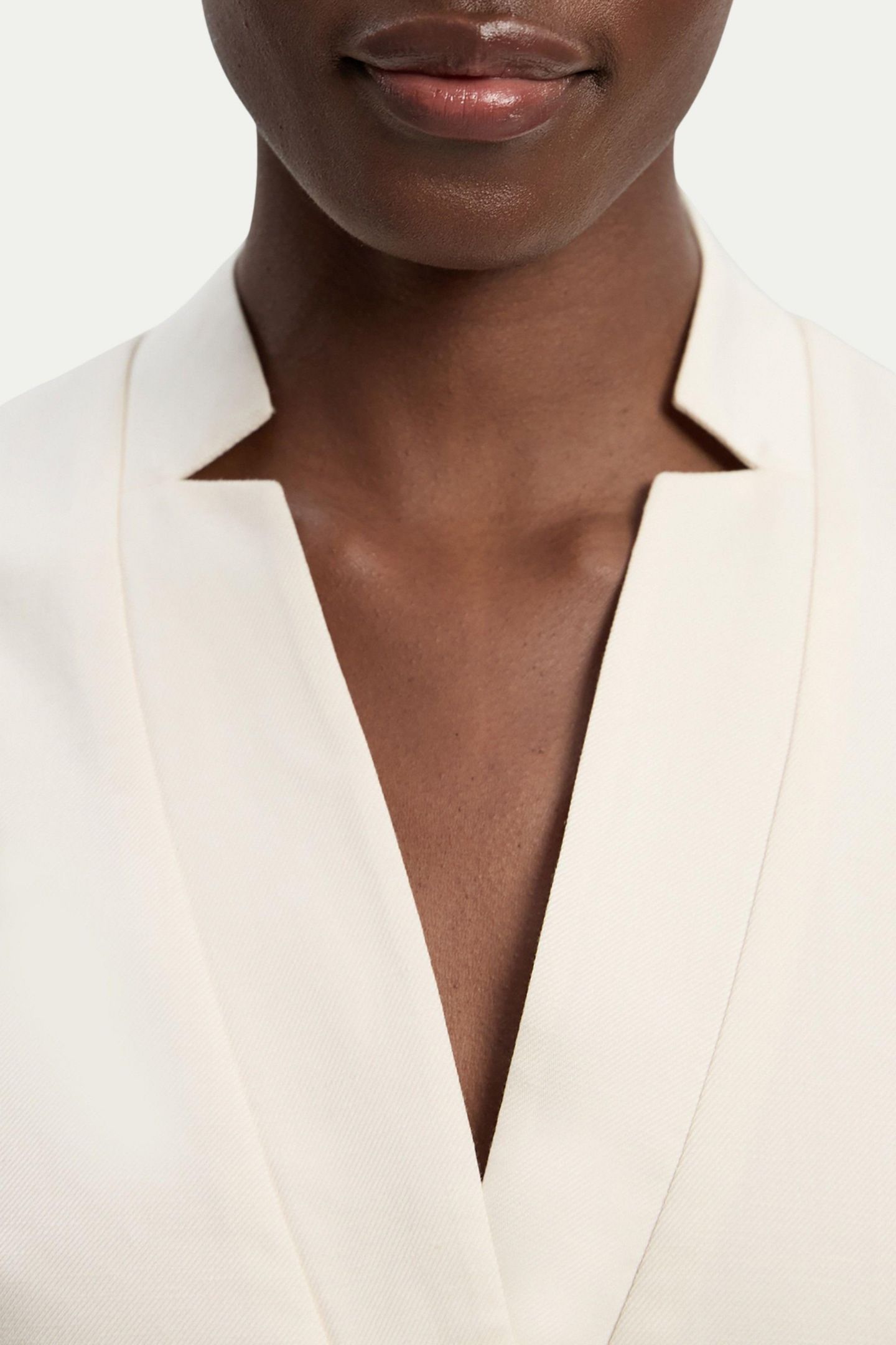Женское платье Karen Millen Tailored Linen Wrap Maxi, цвет: Слоновая кость — фото 5