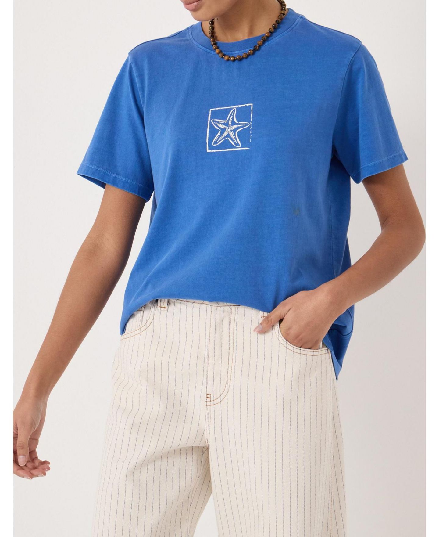 Женская футболка Hush Sealife Graphic Crew Neck, цвет: Яркий синий — фото 5