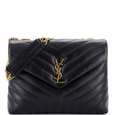 Medium Loulou Shoulder Bag Matelasse Chevron Leather