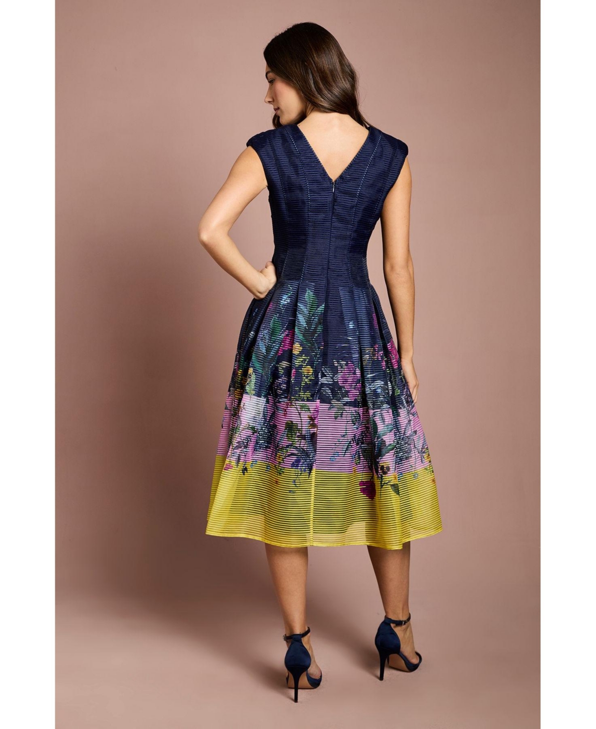 Coast Women's Burnout Drop Waist Midi Dress