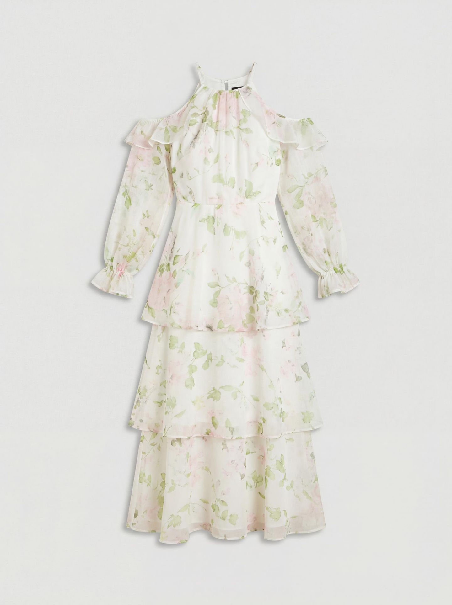 Женское платье Oasis Organza Cold Shoulder Midi — фото 5