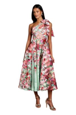 Women's One Shoulder Midi Dress