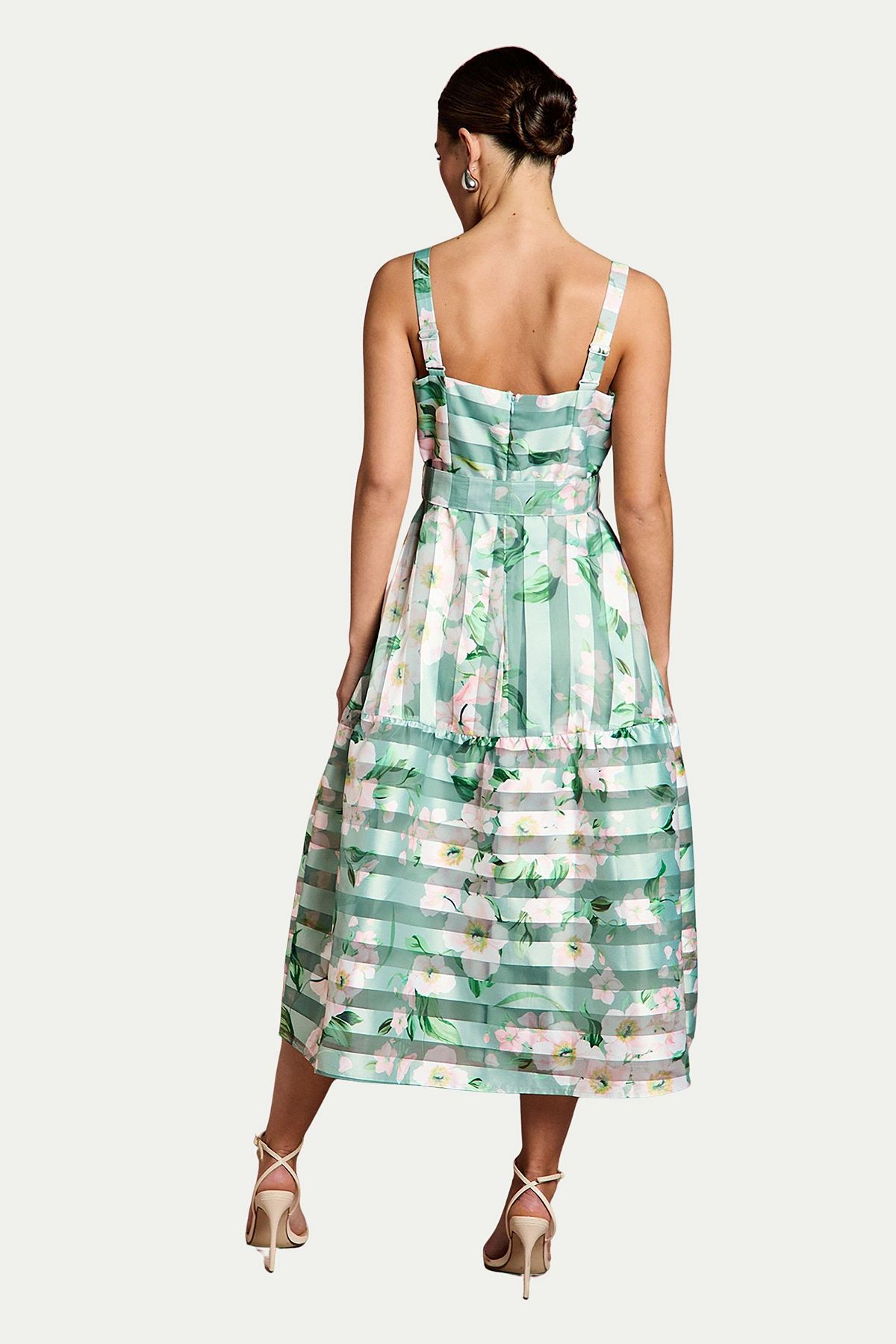 Coast Women's Burnout Organza Midi Dress view 3 — MAYCSS fashion products