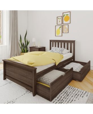 Max &Lily Twin-Size Platform with Underbed Storage Drawers