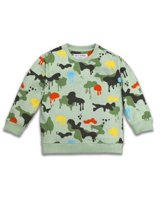 Boys Dinosaur Cotton Crew Neck Sweatshirt