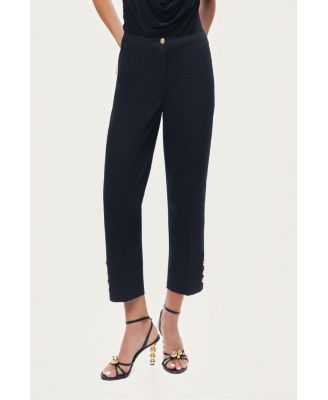 Women's Gold Button Detail Pants