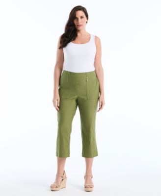 Plus Size Porkchop Pocket Kick Flare Pants