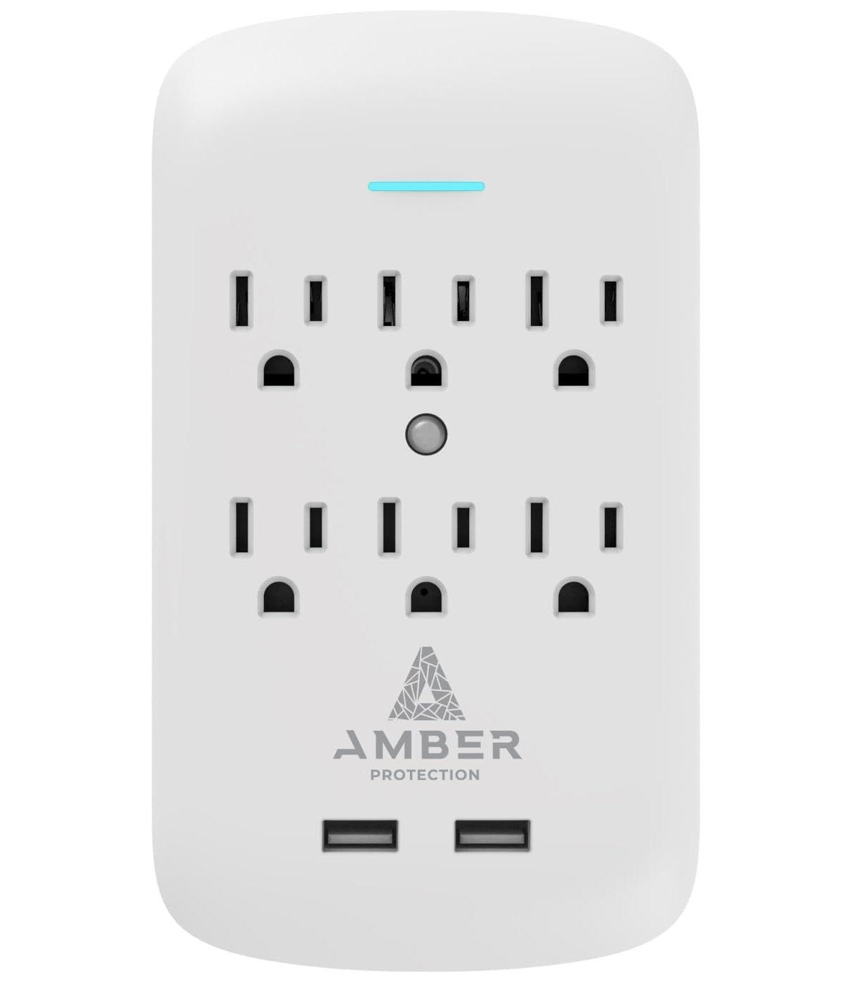 Amber Protection 6outletsurge Surge Protector 2024