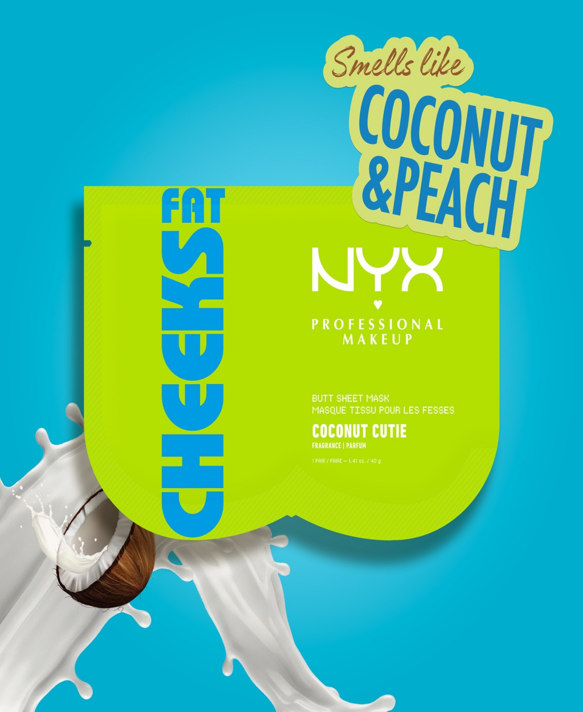 Nyx Professional Makeup Fat Oil Cheeks Butt Mask, 1.36 oz.