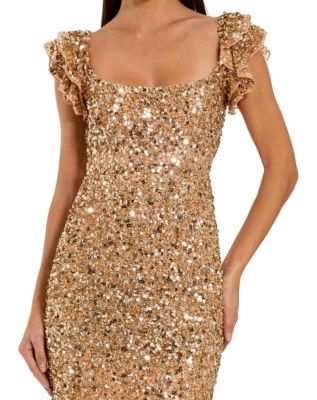 sequin mesh sheath dress mac duggal Mac Duggal 6015