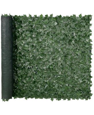 59 x 98 in Ivy Privacy Fence Artificial Faux Leaf Wall Screen with Mesh Backing for Yard