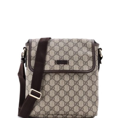 Small Flap Messenger GG Coated Canvas