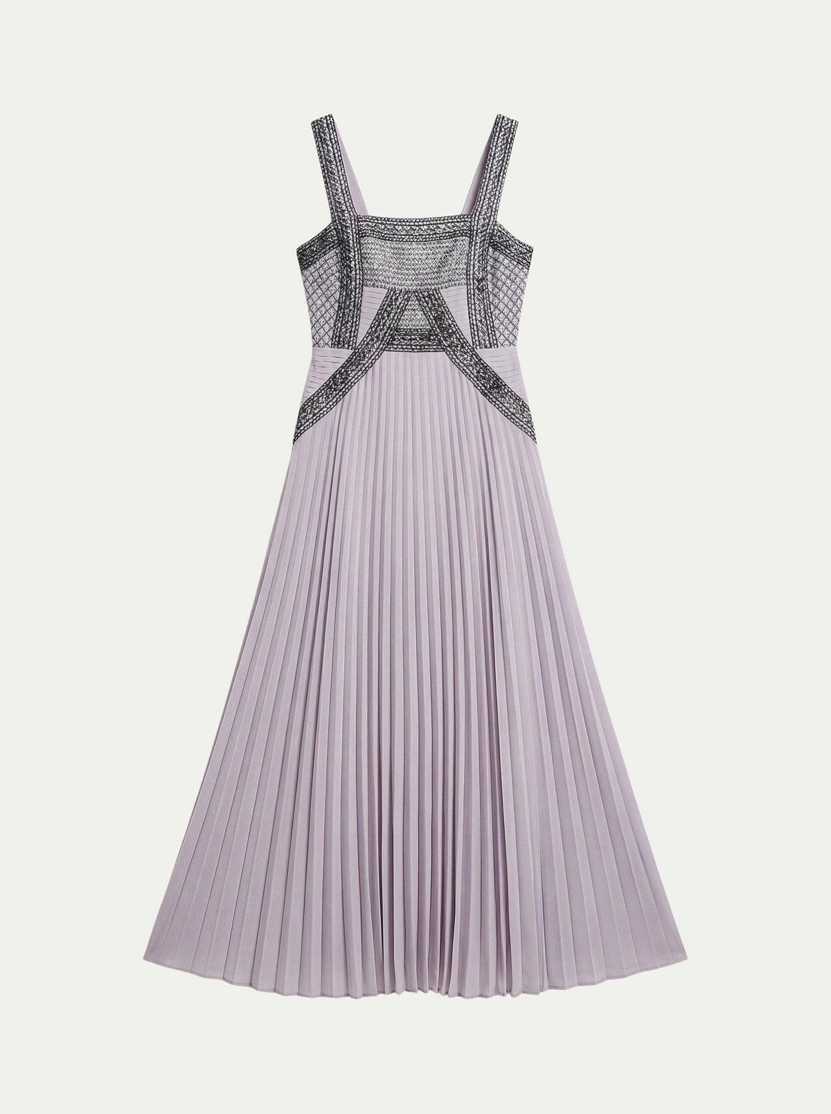 Karen Millen Women's Embellished Pleated Woven Midi Dress view 5 — MAYCSS fashion products