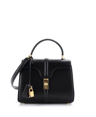 Small 16 Top Handle Bag Smooth Calfskin