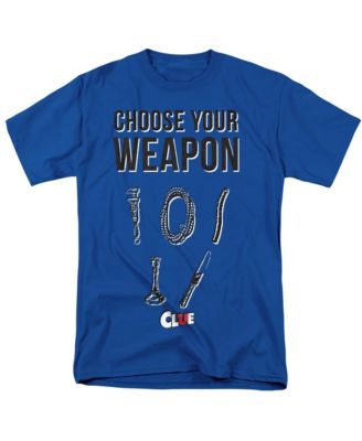 Big & Tall Clue Choose Your Weapon T Shirt