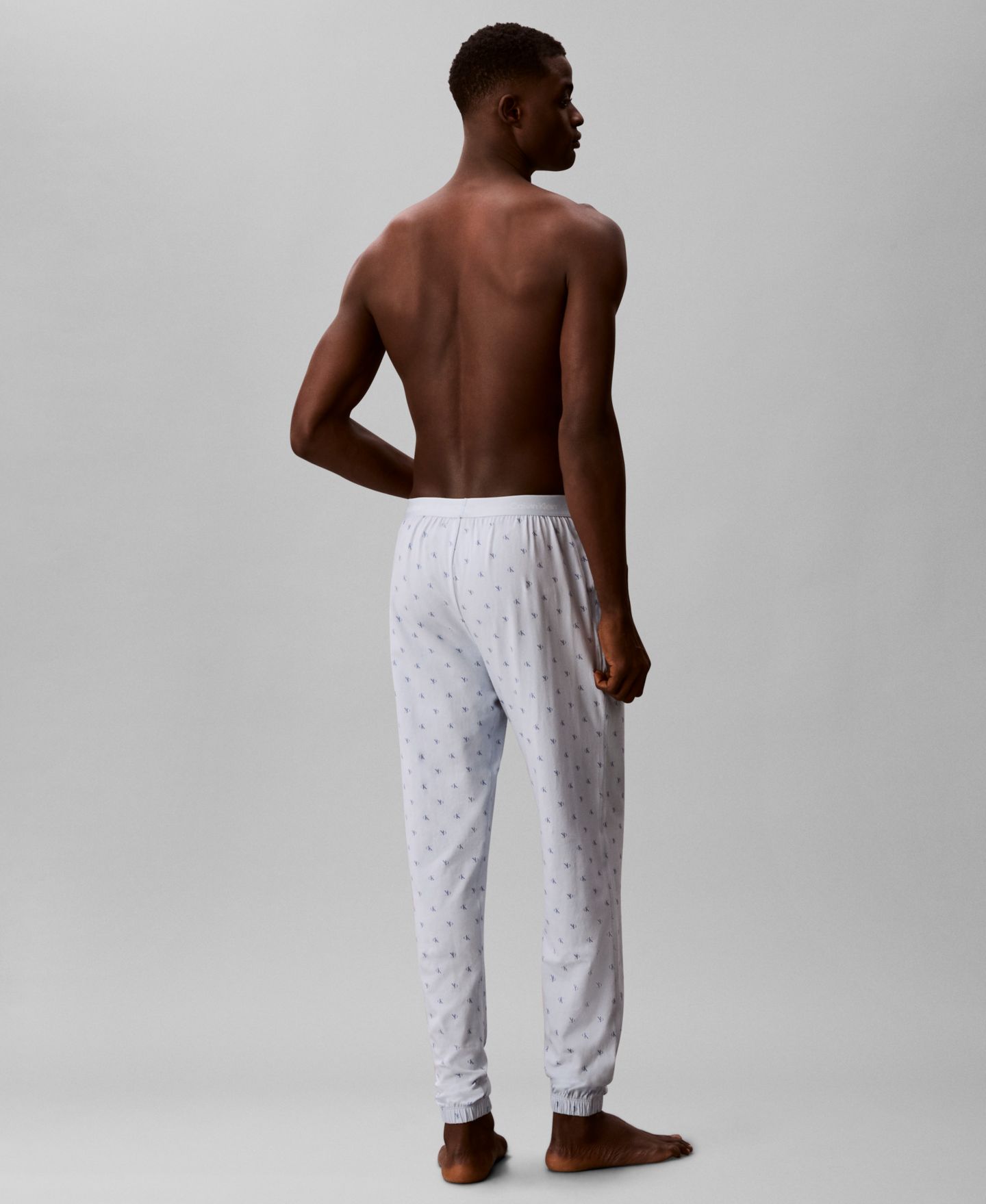 Джоггеры Modern для мужчин, с логотипом, хлопок — Calvin Klein, цвет: Синий — фото 5