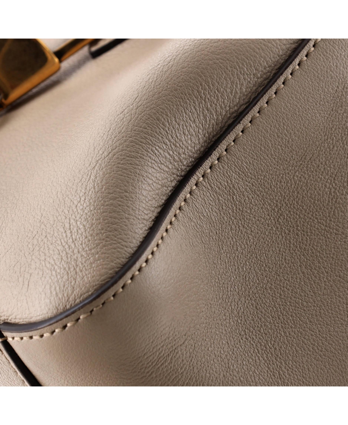 Pre-Owned Gucci Diana Nm Bamboo Handle Boston Bag Leather