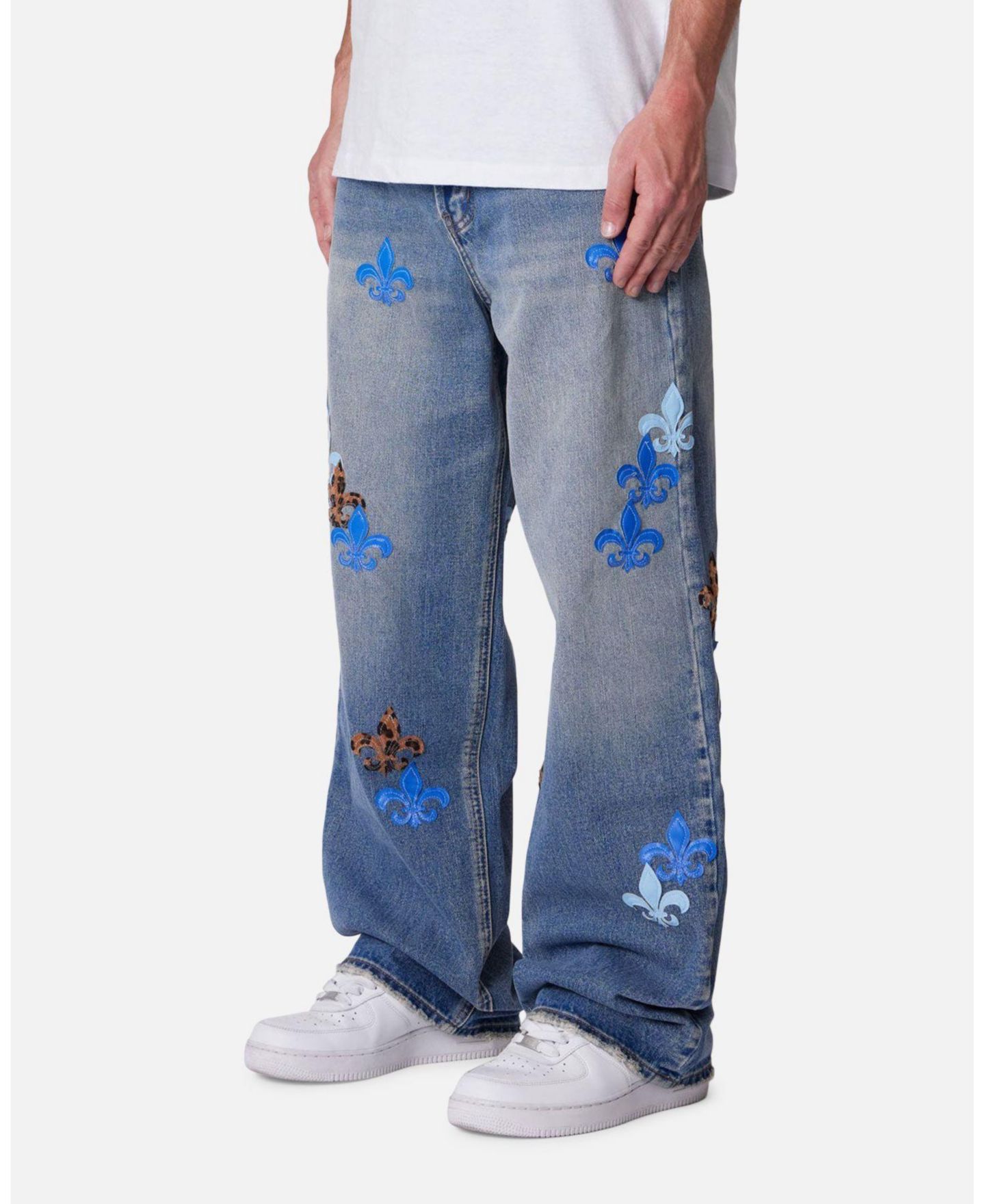 Мужские джинсы mnml Ultra Baggy Fleur Patch — фото 2