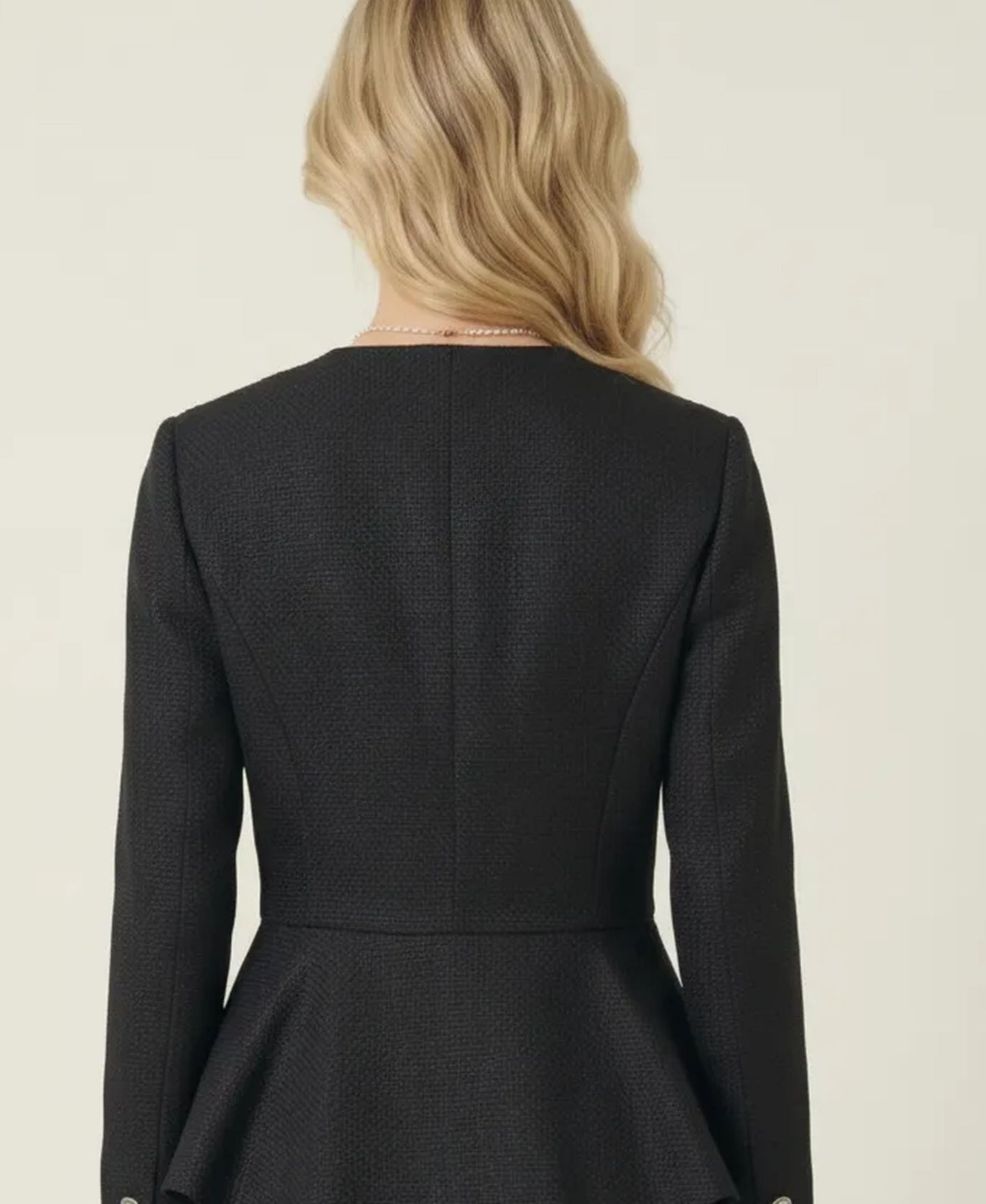 Женский пиджак Modenaire Textured Peplum Blazer — фото 9