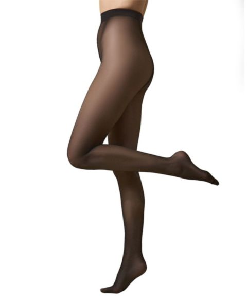 Женские колготки MeMoi Energizing Light Support Non-Control Top Pantyhose, цвет: Чёрный