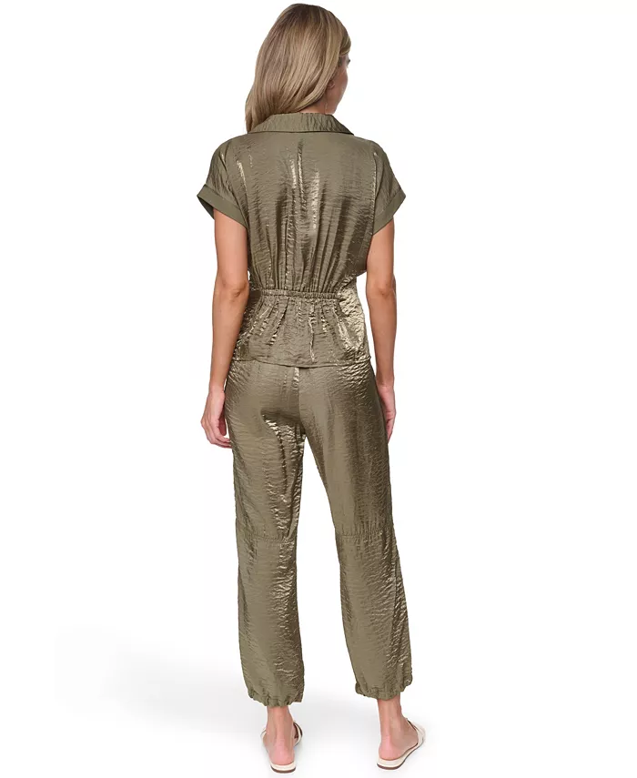 Women's Short-Sleeve Pleated Shirt - thumbnail 5