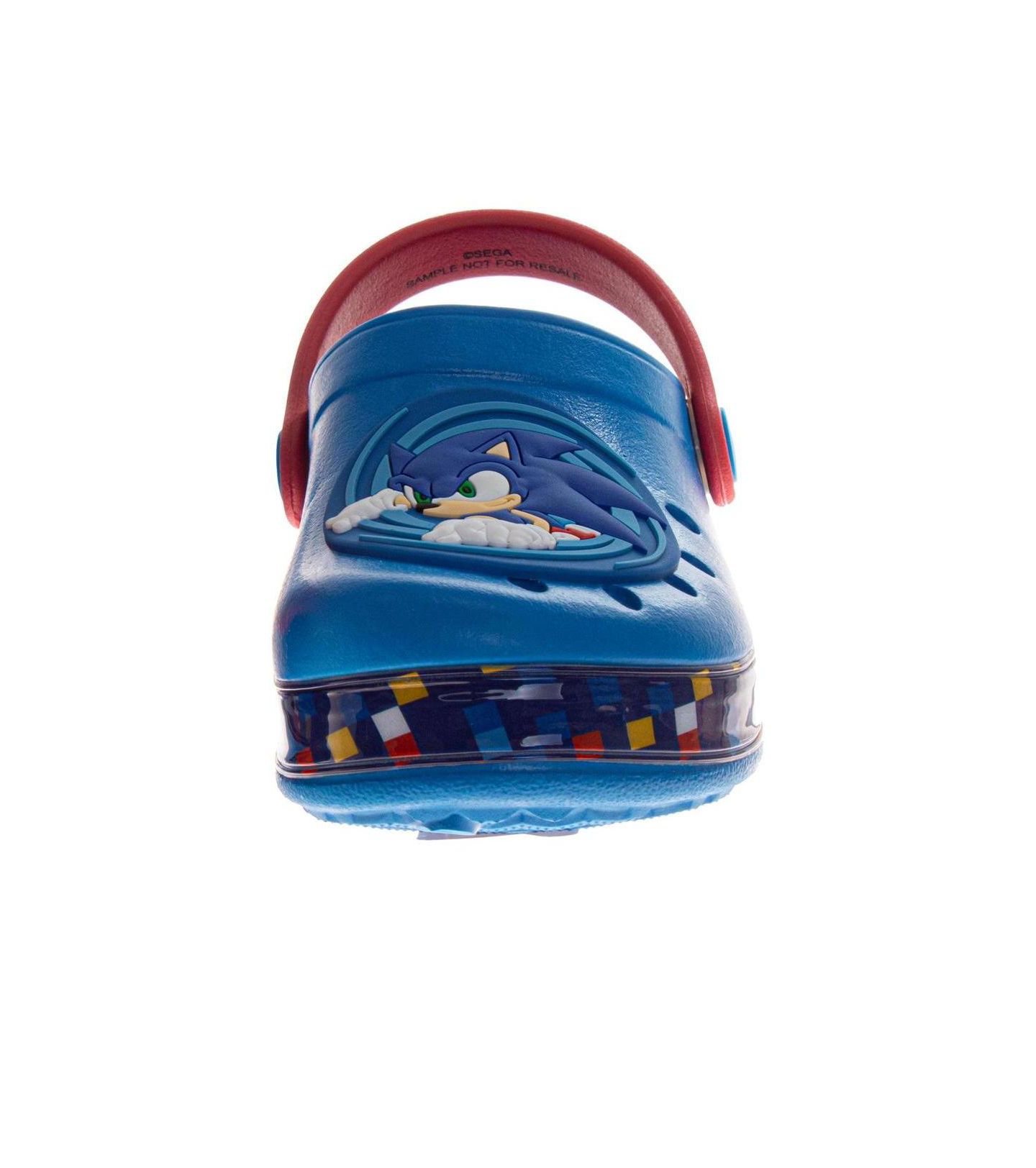 Детские сандалии Sega Sonic the Hedgehog Boys Shoes, EVA Clogs, Water Shoes Kids Pool and Beach Sandals Slip-On, цвет: Синий — фото 4