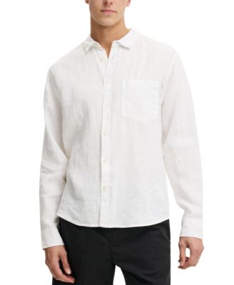 Men's Relaxed Linen Long-Sleeve Shirt