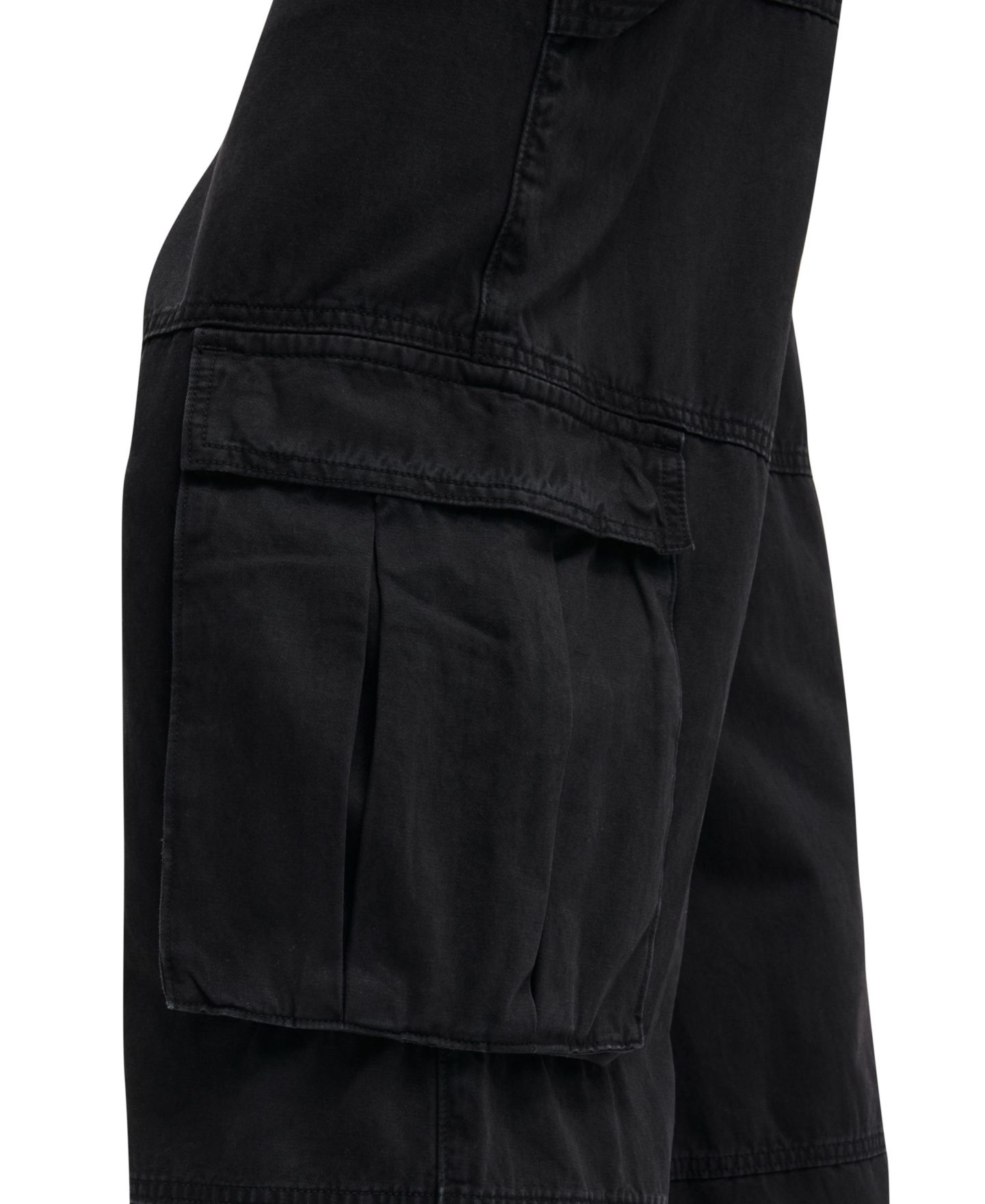 Мужские брюки COTTON ON Super Baggy Cargo, цвет: Чёрный — фото 3