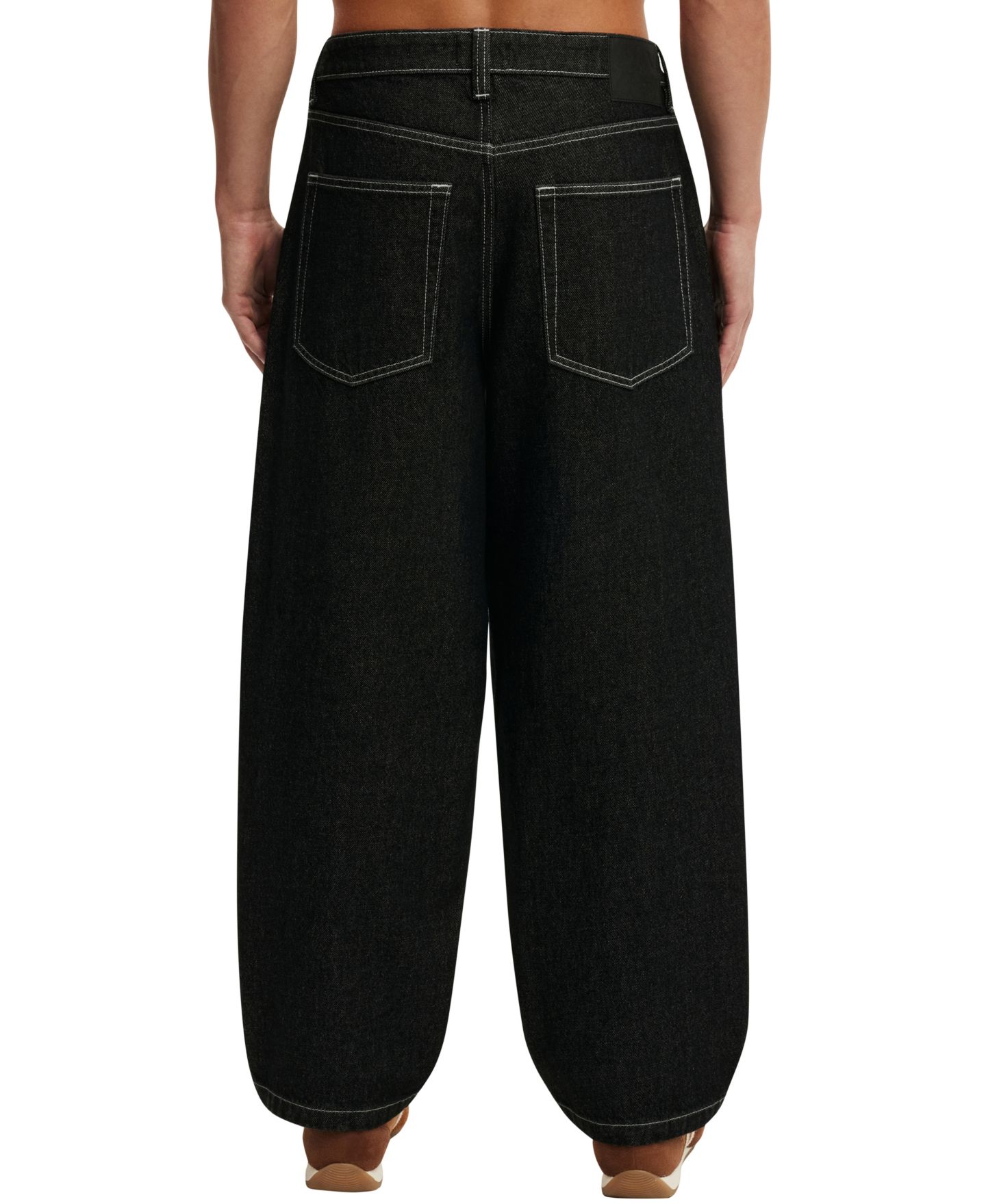 Мужские джинсы COTTON ON Baggy Skater Jean, цвет: Чёрный — фото 4