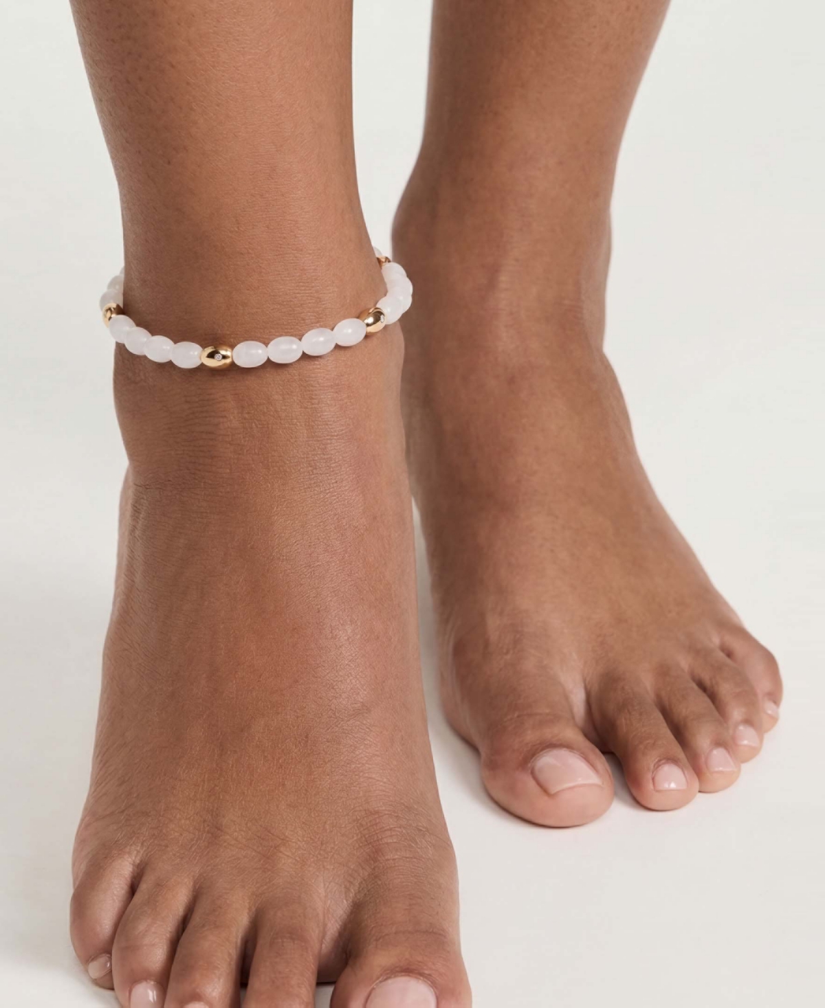 Ettika Turquoise Polished Pebble Anklet