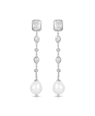 Gleaming Gem Linear Drop Earrings