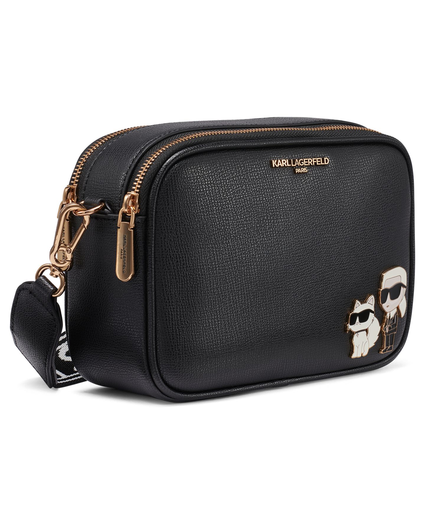 Женская сумка KARL LAGERFELD PARIS Maybelle Small Crossbody Handbag, цвет: Чёрный, вариант 1 — фото 3