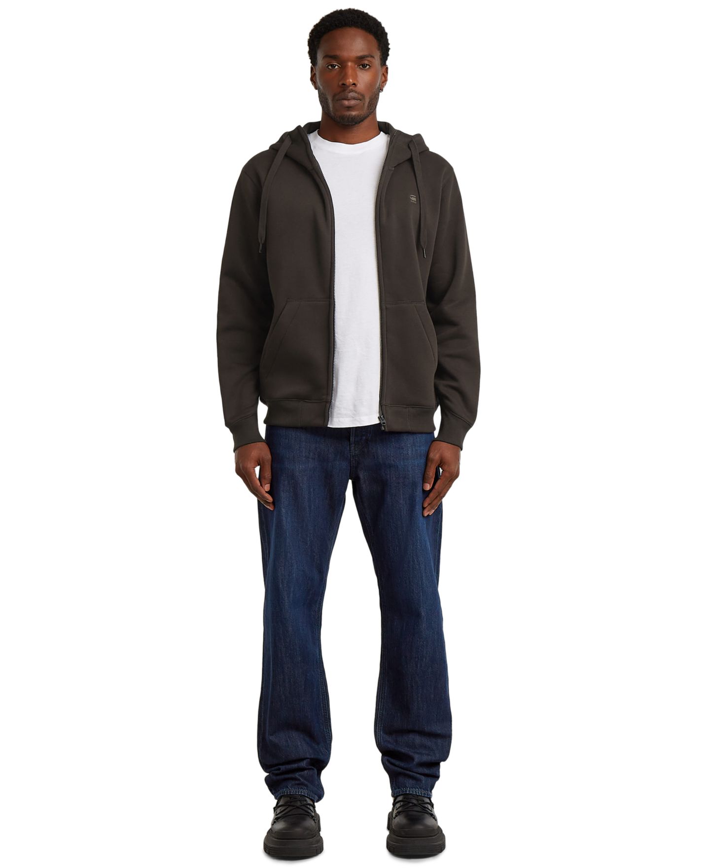Мужские джинсы G-Star Raw Straight-Leg, цвет: Тёмно-синий — фото 2