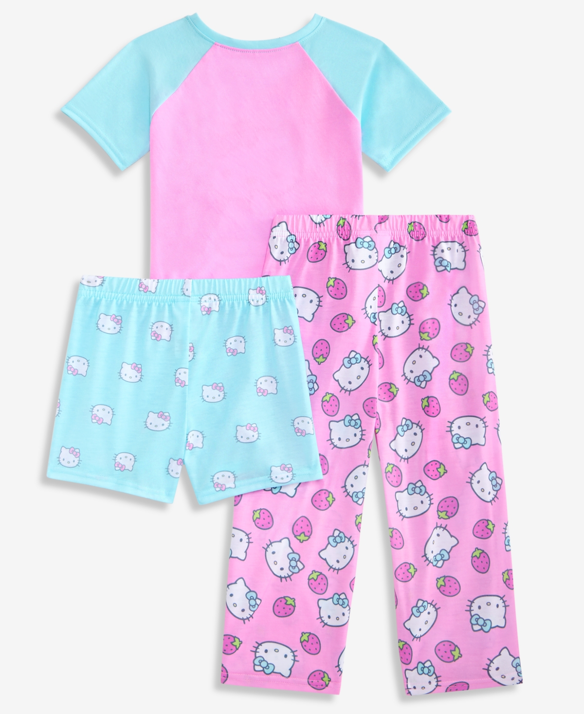 Hello Kitty Girls' 4-10 Three Piece Printed Pajama Set