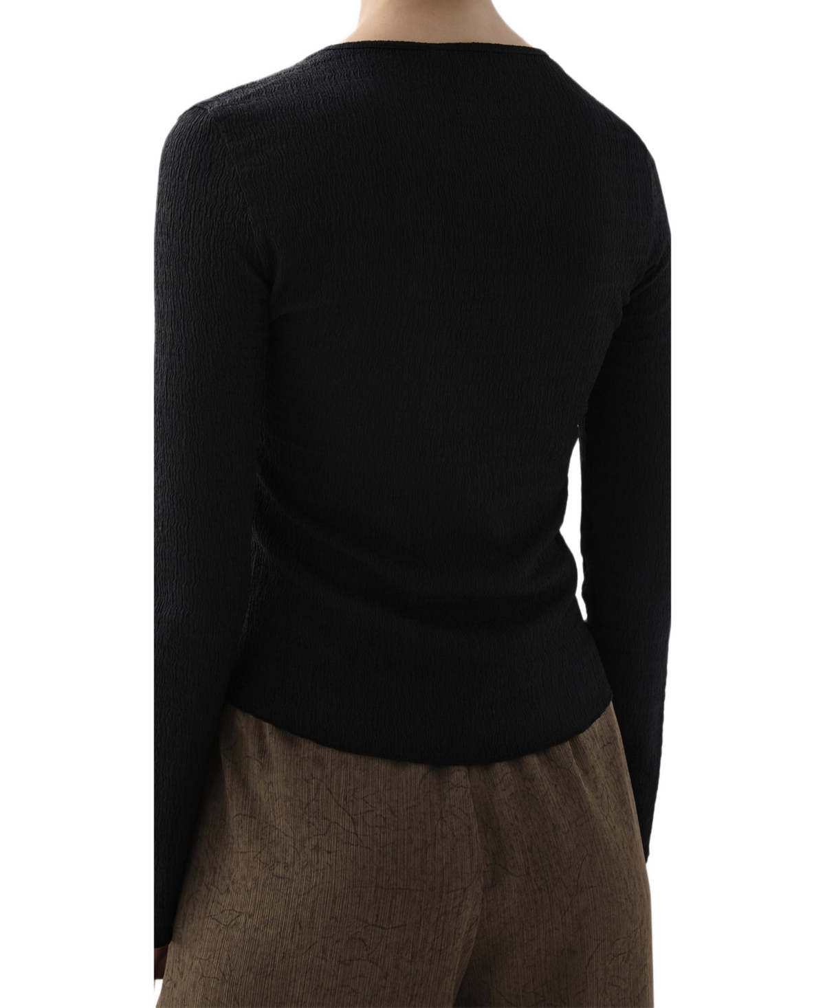 Scalpers Women's Wrinkle Ls Tee