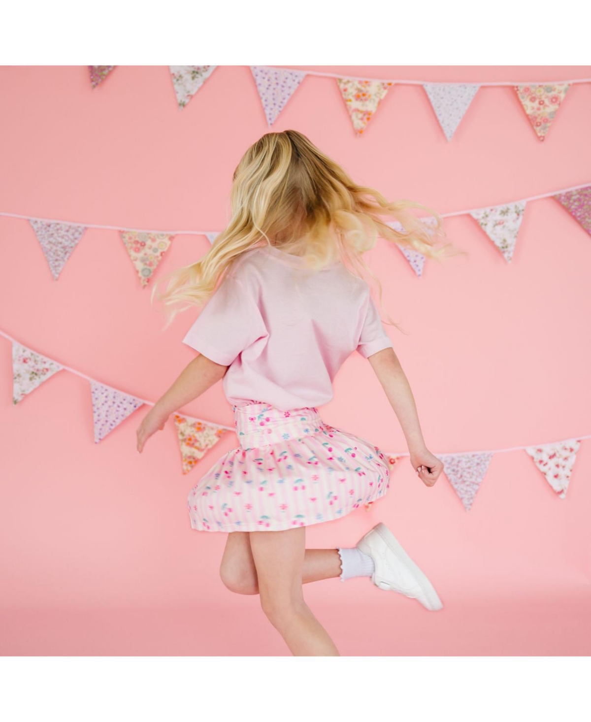 Sweet Wink Big Girls Cherry Bow Athletic Skort