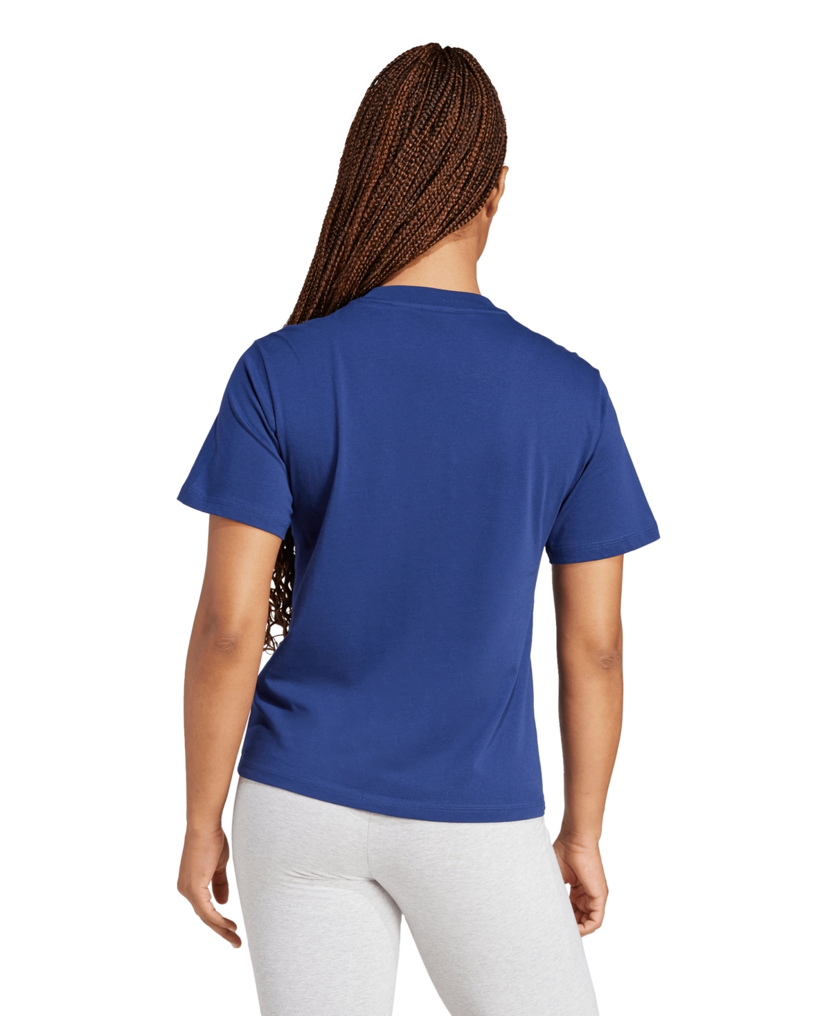 adidas Women's Short-Sleeve Cotton Crewneck Logo T-Shirt