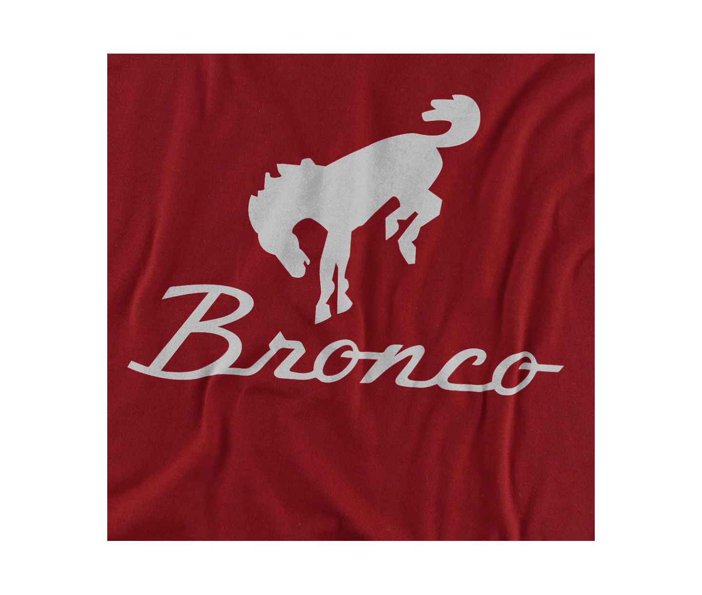 Мужская футболка Logovision Ford Bronco Chrome Bronco Logo, цвет: Красный — фото 2