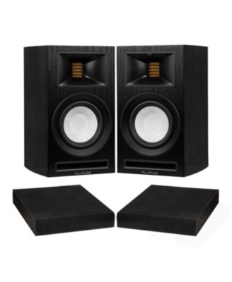 Ri71 Powered Bookshelf Speakers with AMT Tweeters, Drivers, 120W Amp, HDMI, Bluetooth, Foam Isolation Pads
