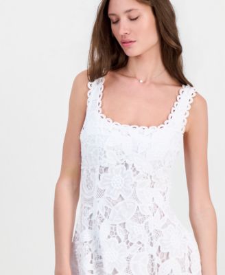 guess lace dress macy's GUESS Women's New Liza Lace Halter Sleeveless Gown