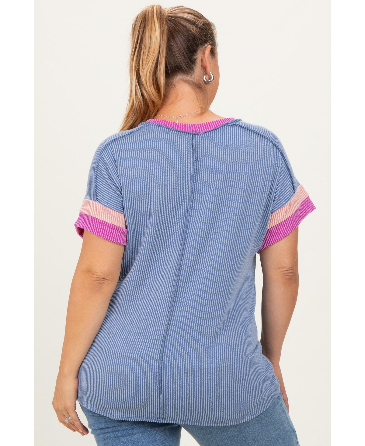 Dusty Blue Ribbed Co