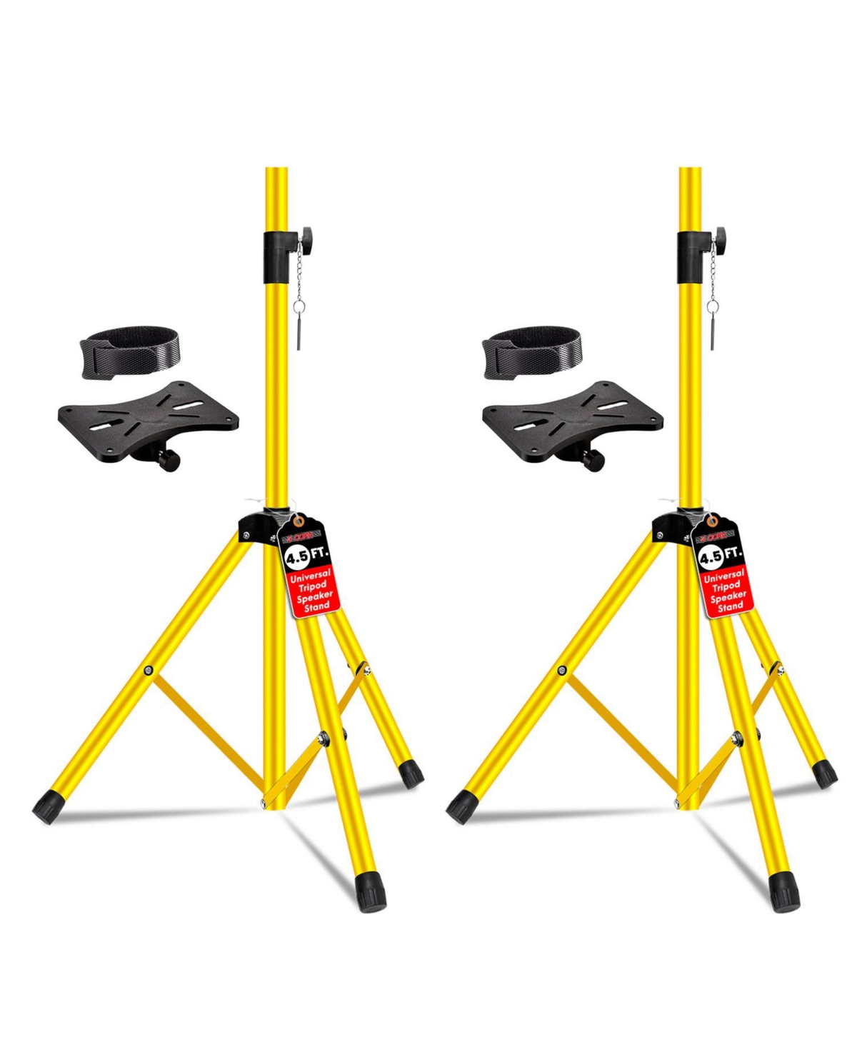 5 Core Adjustable Tripod Speaker Stands, 35mm Mount