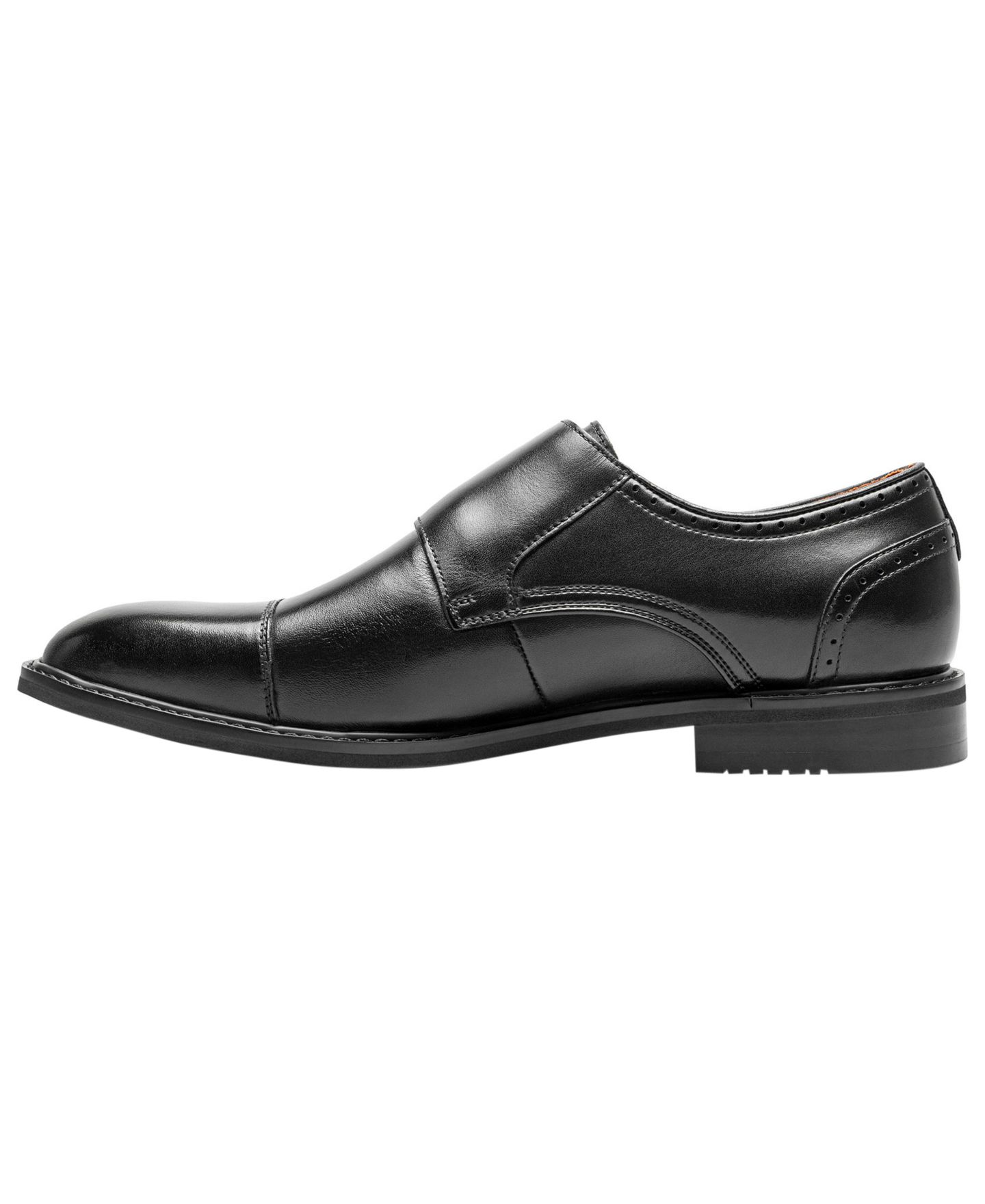 Мужские туфли Stacy Adams Boswell Cap-Toe Double Monk Strap, цвет: Чёрный — фото 7