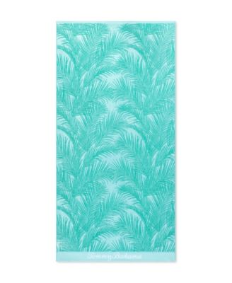 Palmette Yarn Dyed Beach Towel, 36" x 68"